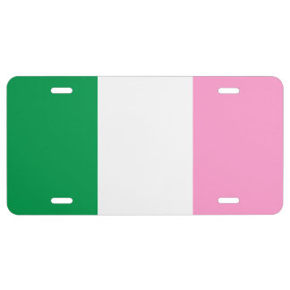 Newfoundland Tricolour License Plate Flag
