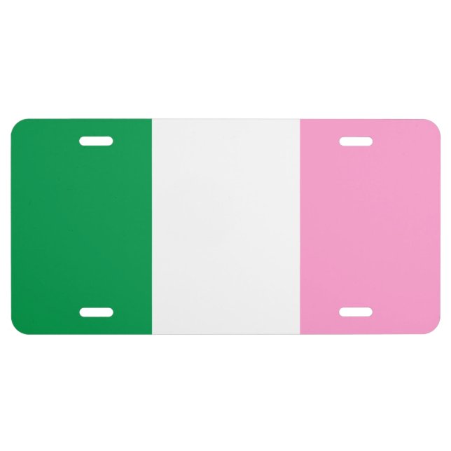 Newfoundland Tricolour License Plate Flag (Front)