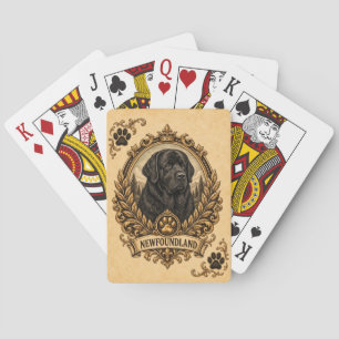 Newfoundland, Vintage Heritage Dog Poker Cards