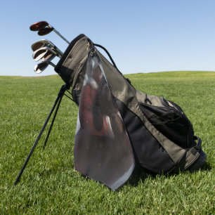 Newfoundland With Santa Claus Festive Christmas  Golf Towel