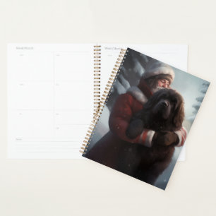 Newfoundland With Santa Claus Festive Christmas Planner