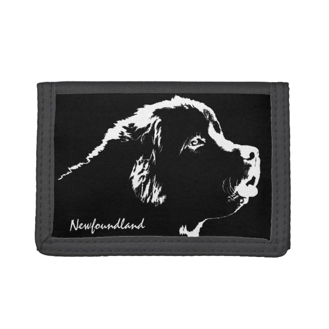 Newfoundlander Dog Wallet Newfoundland Pup Wallets (Front)