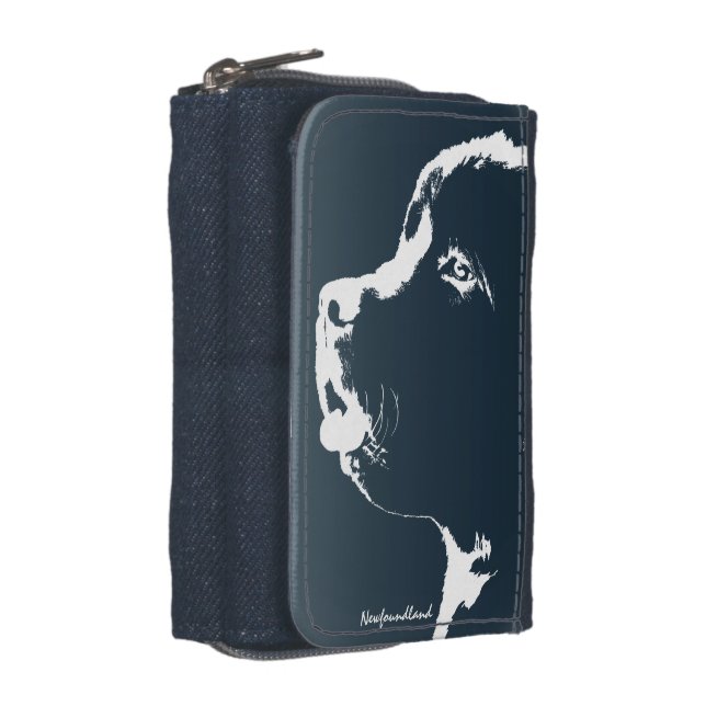 Newfoundlander Dog Wallet Newfoundland Pup Wallets (Side)