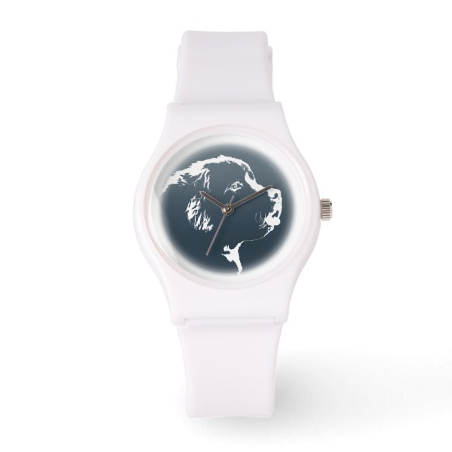 Newfoundlander Dog Watch Newfoundland Wrist Watch (Front)