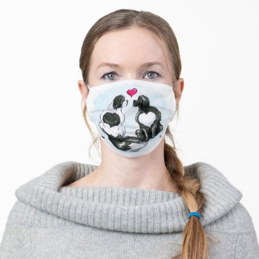 Newfy LOVE Adult Cloth Face Mask (Worn)