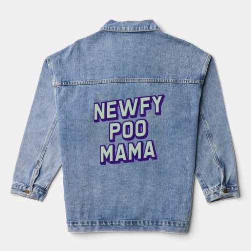 Newfypoo Mama Retro Beach Bubble Gum Gift   Denim Jacket