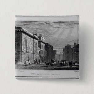 Newgate prison and the Old Bailey Pinback Button