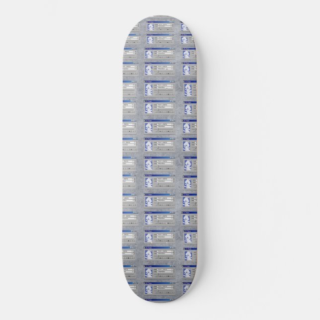 "NewJeans Card Print Skateboard: Ride in Style🐰!" Skateboard (Front)