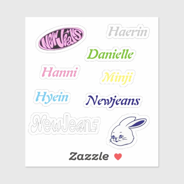Newjeans Vinyl Stickers (Sheet)