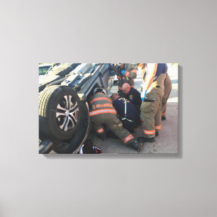 Newkirk Fire rescue Canvas Print