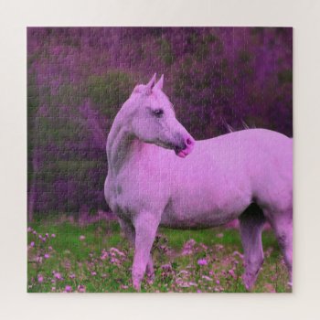 Newly Colored Animals- Horse 6920 Jigsaw Puzzle by MehrFarbeImLeben at Zazzle