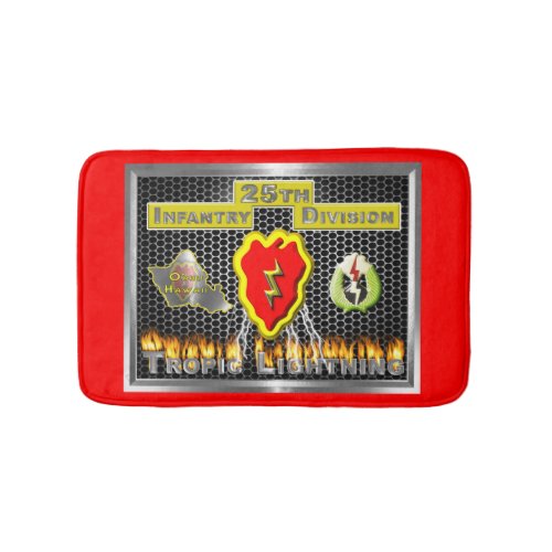 Newly Designed 25th Infantry Division Bath Mat