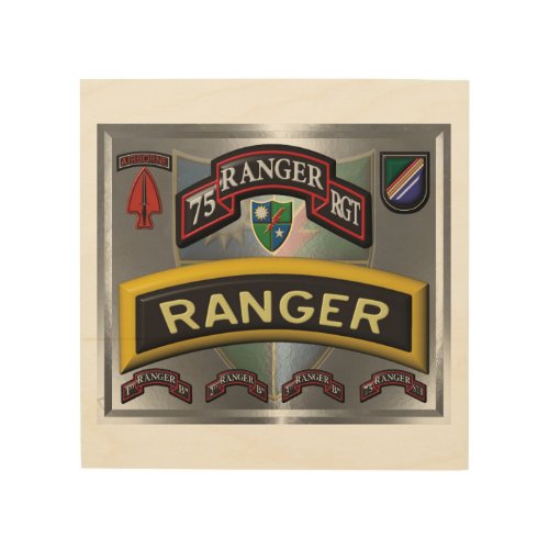 Newly Designed 75th Ranger Regiment Wood Wall Art
