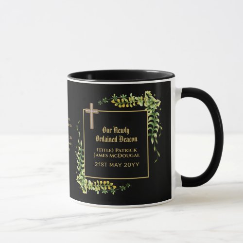 Newly Ordained Deacon Gift Scripture Verse Custom Mug
