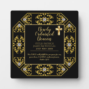 Newly Ordained Deacon Gift Scripture Verse Custom Plaque
