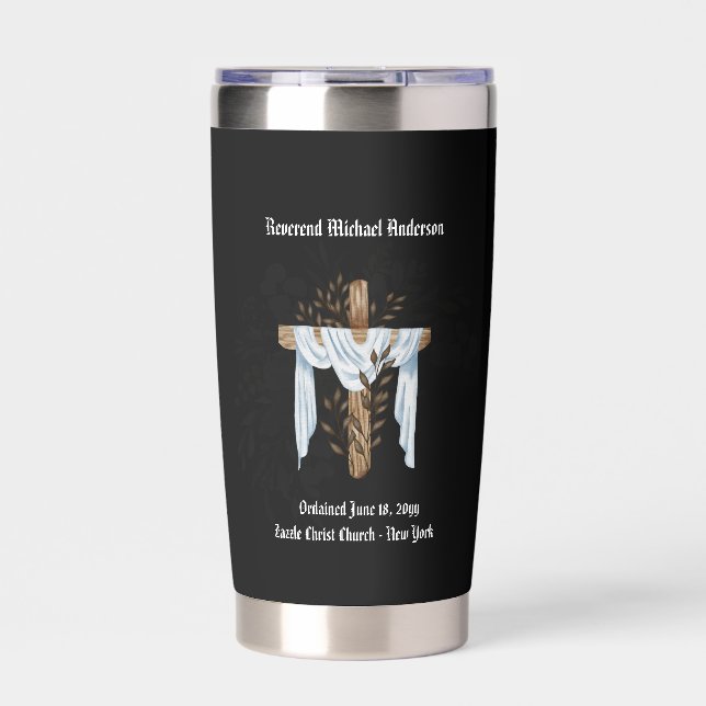 Newly Ordained Priest Pastor Deacon Minister Insulated Tumbler (Front)