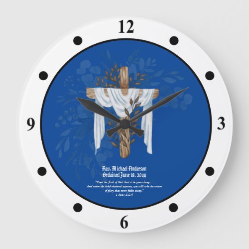 Newly Ordained Priest Pastor Deacon Minister Large Large Clock