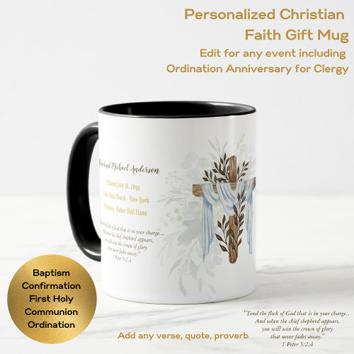 Newly Ordained Priest Pastor Deacon Minister Mug