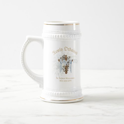 NEWLY ORDAINED Priest Pastor Deacon Minister Nun M Beer Stein