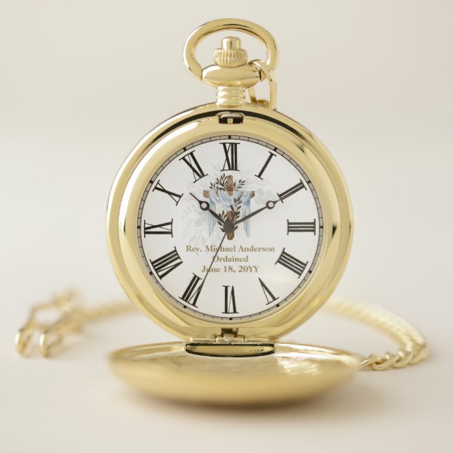 Newly Ordained Priest Pastor Deacon Minister Pocket Watch (Inside)