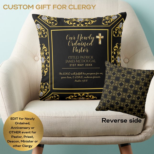 Newly Ordained Priest pastor Minister Deacon Nun Throw Pillow (Creator Uploaded)