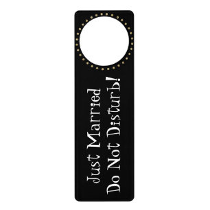 Newly Wed's Do Not Disturb Door Hanger