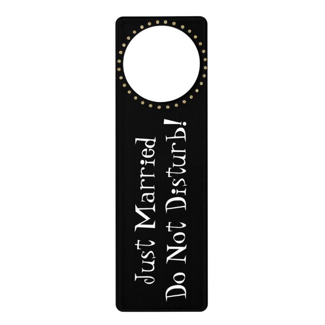 Newly Wed's Do Not Disturb Door Hanger (Front)