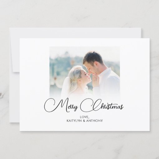 Newlywed 5 Photo Merry And Married Your Greeting Holiday Card Zazzle