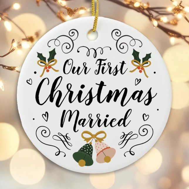 newlywed christmas ornament first married (Creator Uploaded)
