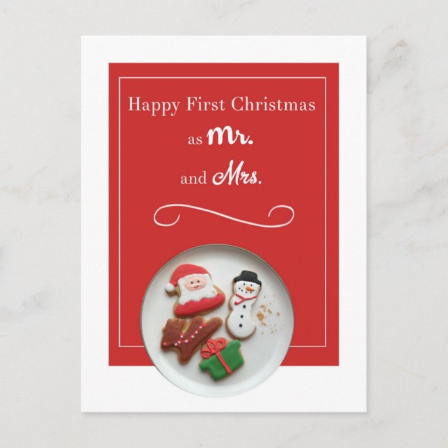 Newlywed Christmas Postcard (Front)