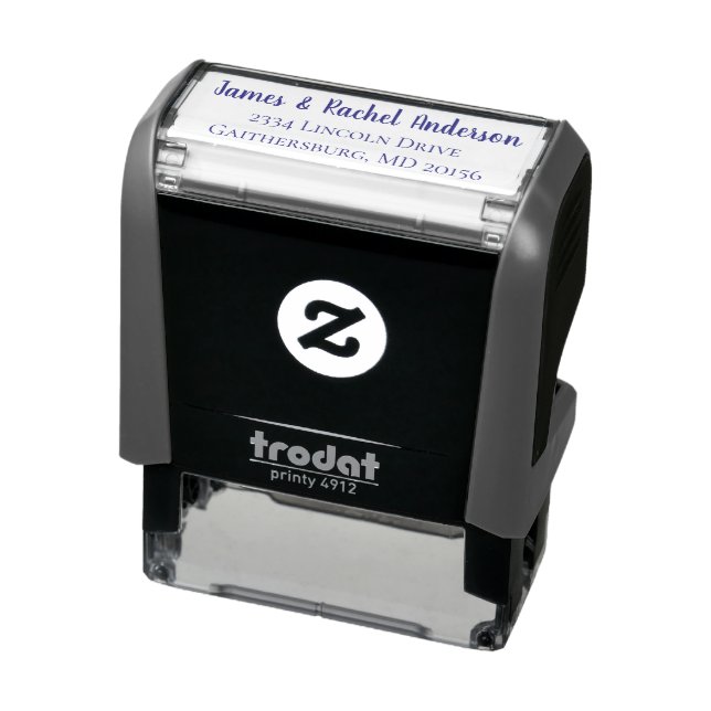Newlywed Couple Personalized Return Address Self-inking Stamp (Product)