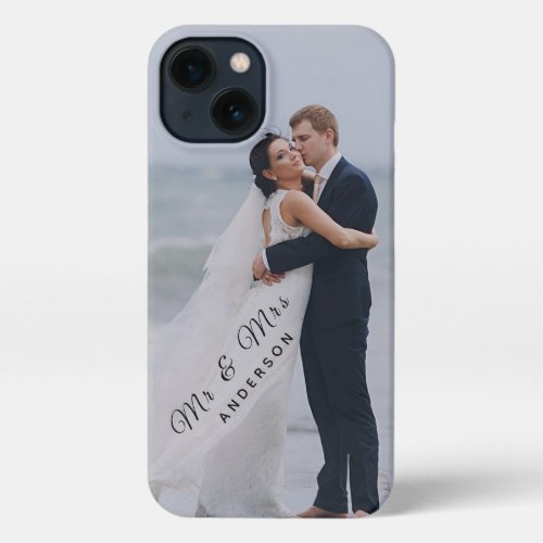 Newlywed Custom Wedding Photo Apple X11121314 iPhone 13 Case
