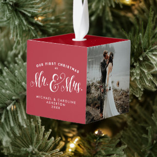 Newlywed first Christmas ornament