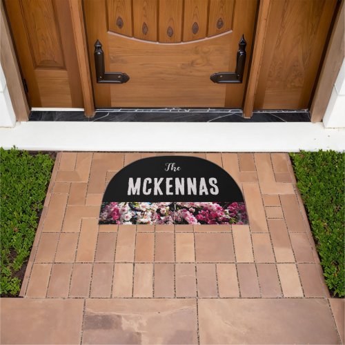 Newlywed Gift Custom with Name Family Doormat