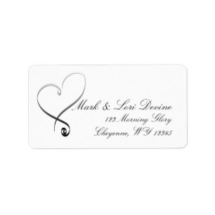 Newlywed Heart Designer labels