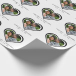 Newlywed Heart Photo Picture Wedding Wrapping Paper<br><div class="desc">Elegant wedding present wrapping paper for newlywed couples.  Personalize it by adding a newlywed couple photo,  each spouses name and your wedding anniversary date.  Great his and hers bridal shower gift wrapping paper.</div>