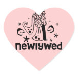 Newlywed Heart Sticker