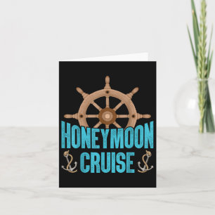 Newlywed Loving Couple Matching Honeymoon Cruise Card