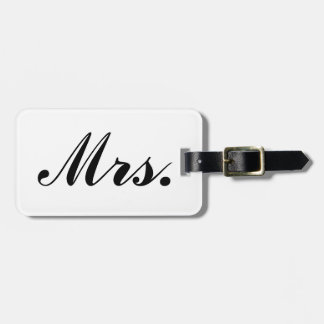 Newlywed Luggage Tag (Mrs.)
