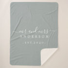 Newlywed Mr Mrs Gray Monogram Year Gray