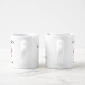 Newlywed Mrs & Mrs Lesbian Flamingo Personalized Coffee Mug Set (Handle)