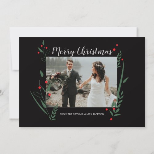 Newlywed Noel Personalized Christmas Card from M