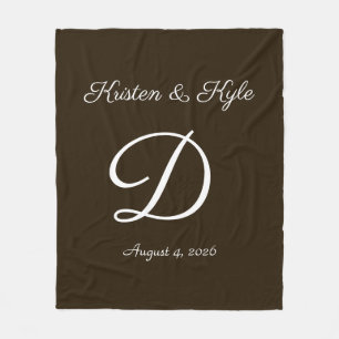 Newlywed or anniversary Fleece Blanket