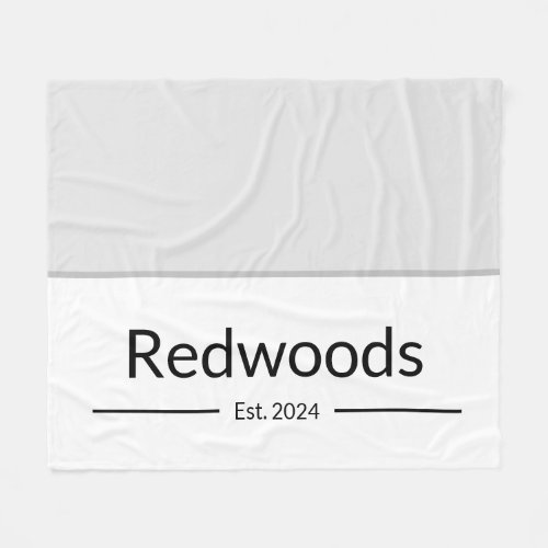 Newlywed personalized Fleece Blanket