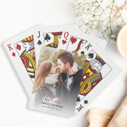 Newlywed Photo Custom Weddings Favor Playing Cards