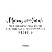 Newlywed Self-Inking Return Address Stamp (Stamp View)