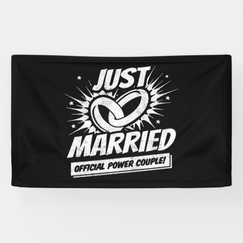 Newlywed _ Wedding Honeymoon Couple _ Just Married Banner