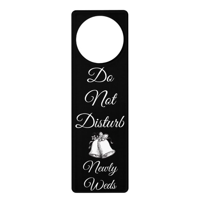 Newlyweds Do Not Disturb Sign Door Hanger (Front)