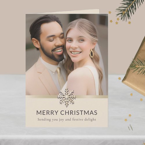 Newlyweds First Christmas Photo Card