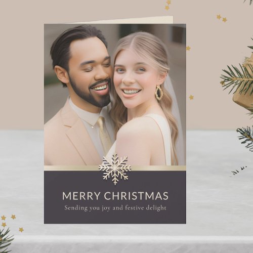 Newlyweds First Christmas Photo Card